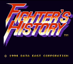Fighter's History - SNES