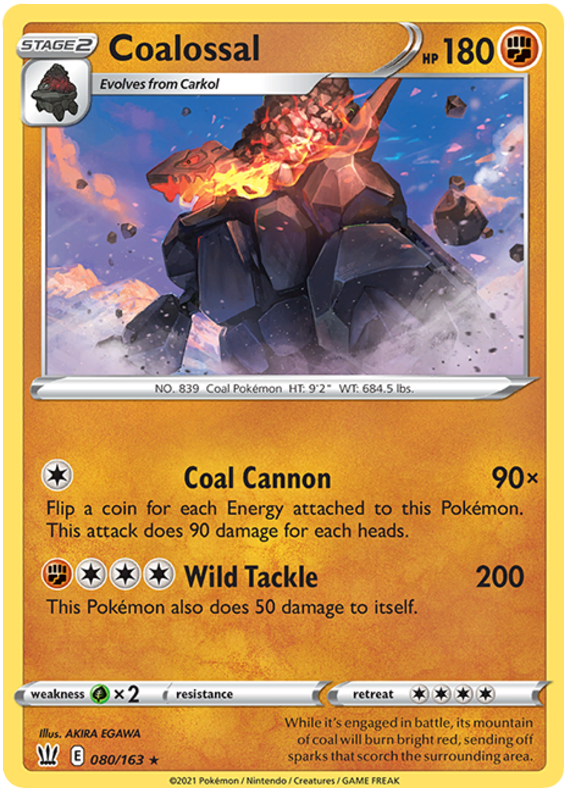 pokemon coalossal gold card - SV069/SV122 - Shining Fates - Shiny Vault proof acrylic case and featuring a striking image of the captivating character Coalossal (080/163) [Sword & Shield: