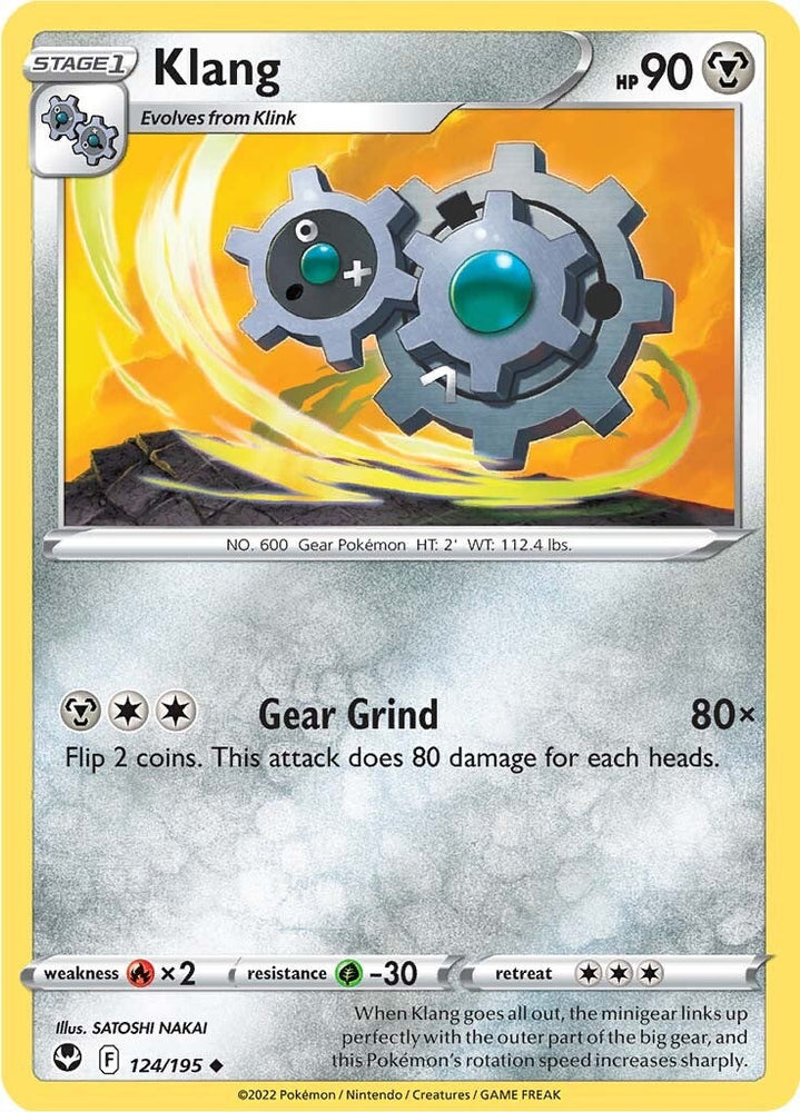 cutest pokemon cards Klang (124/195) [Sword & Shield: Silver Tempest]
