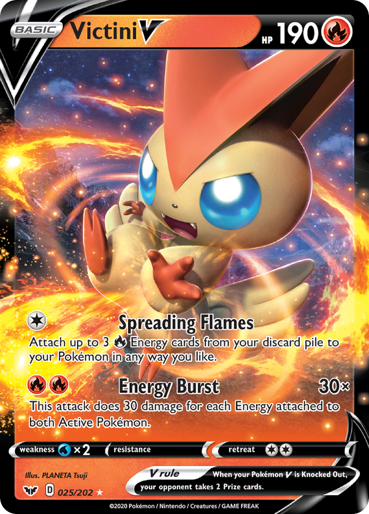 what pokemon set has 202 cards Cinderace (034) 34/202 Card Number / Rarity Tapu Koko V (072/202) [Sword