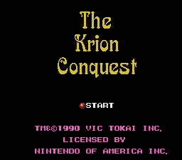 The Krion Conquest - NES