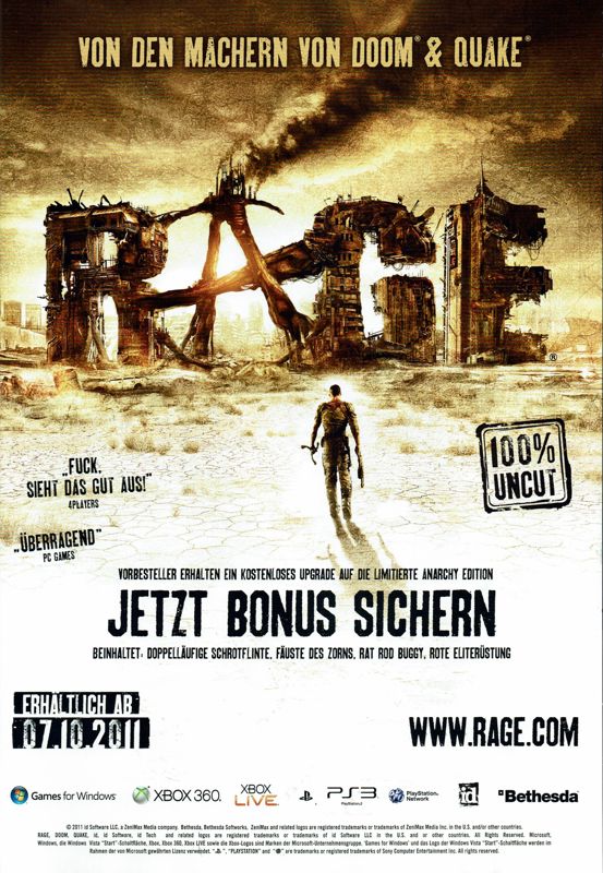 Rage (Anarchy Edition) - PS3
