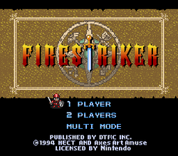 Firestriker - SNES