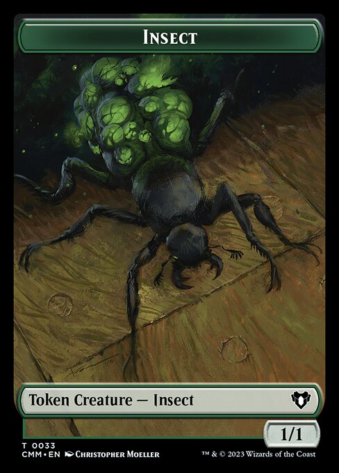 Spirit (0039) // Insect Double-Sided Token [Commander Masters Tokens]