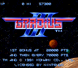 Gradius III - SNES