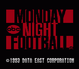ABC Monday Night Football - SNES