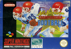 All-American Championship Football - SNES