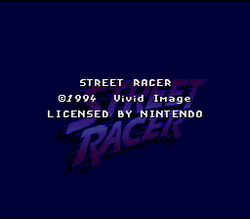 Street Racer - SNES