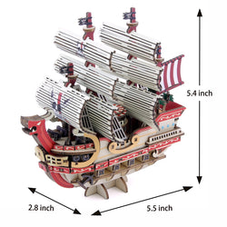 Wa-Gu-Mi Red Force - One Piece - Wooden 3D Puzzle Kit