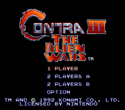 Contra III: The Alien Wars - SNES