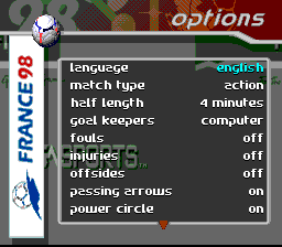 FIFA: Road to World Cup 98 - SNES