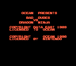 Bad Dudes - NES