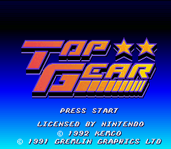 Top Gear - SNES