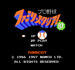 Pro YakyÅ« Family Stadium '87 - NES