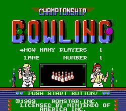 Championship Bowling - NES