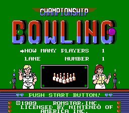 Championship Bowling - NES