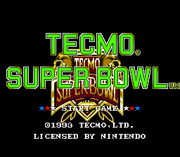 Tecmo Super Bowl - SNES