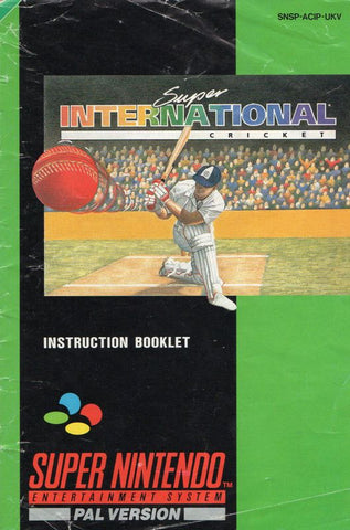 Super International Cricket - SNES