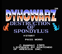 Dynowarz: Destruction of Spondylus - NES