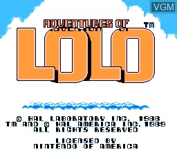 Adventures of Lolo - NES