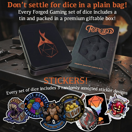 Metal Dice Set - Cheese - Red Numbers