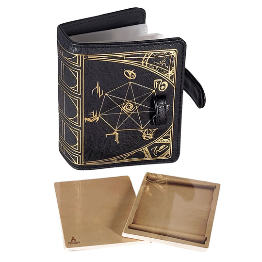 Book of Incantations Spell Card Book - Deluxe Tome Edition with 8 Magic Item Cards
