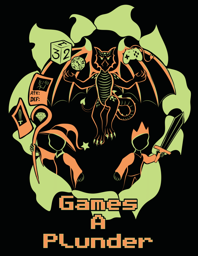 Games A Plunder T-Shirt - Dragon Design