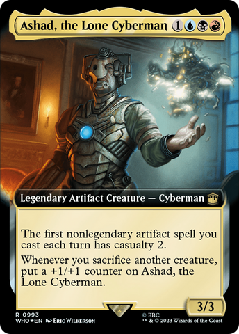 Ashad, the Lone Cyberman (Extended Art) (Surge Foil) [Doctor Who]