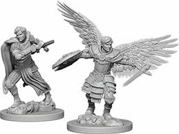 Aasimar Fighter - Unpainted Miniature