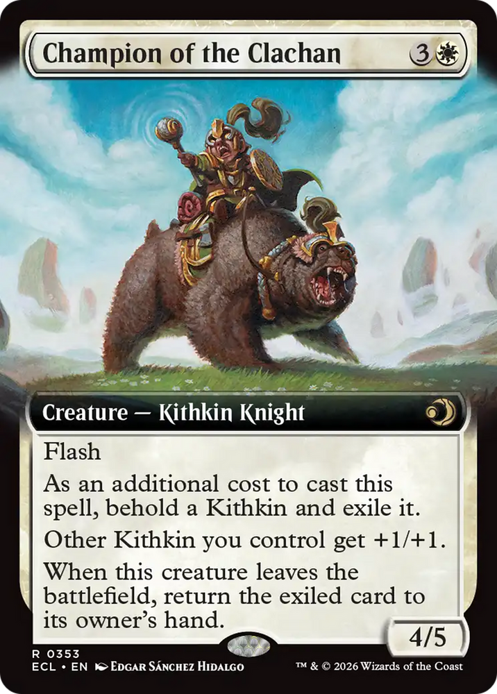 Champion of the Clachan (Extended Art) [Lorwyn Eclipsed]