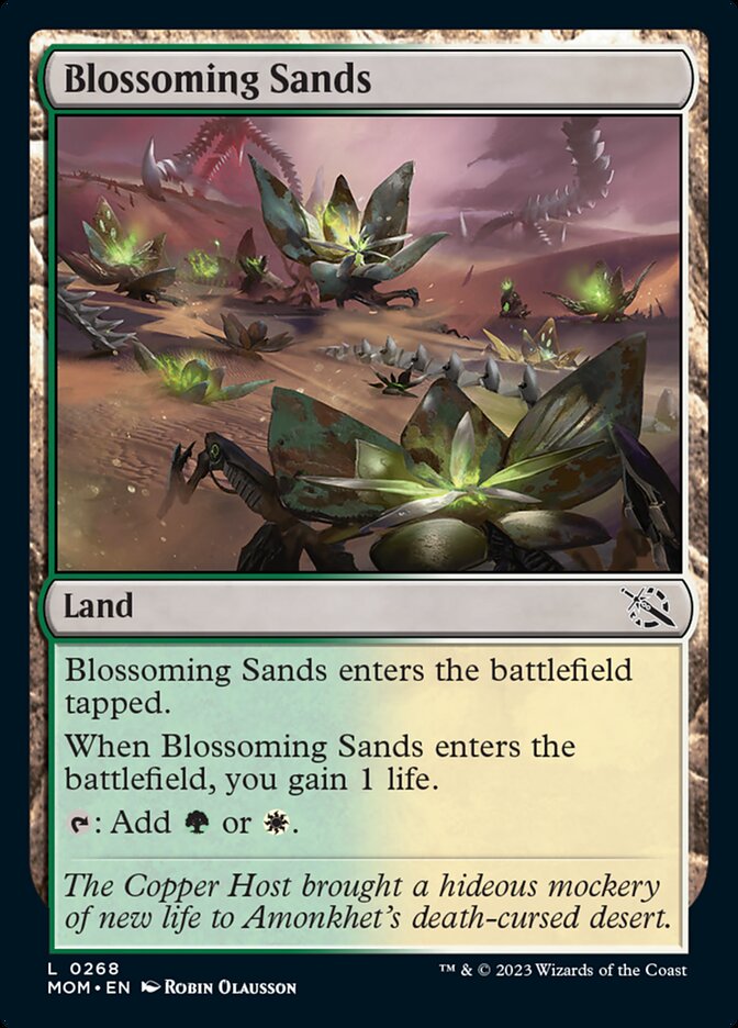 mtg card 1488 Blossoming Sands [March of the Machine]