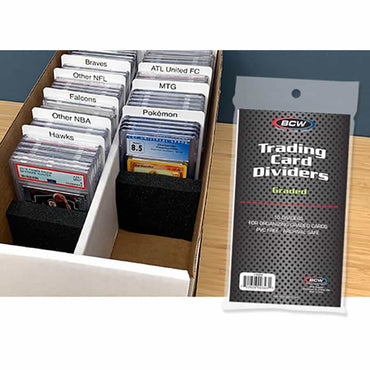 BCW SUPPLIES: CARD DIVIDER: GRADING TRADING CARD SIZE 10CT (1-TCD-G)