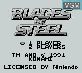 Blades of Steel - Gameboy