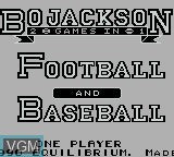 Bo Jackson: Two In One - Gameboy