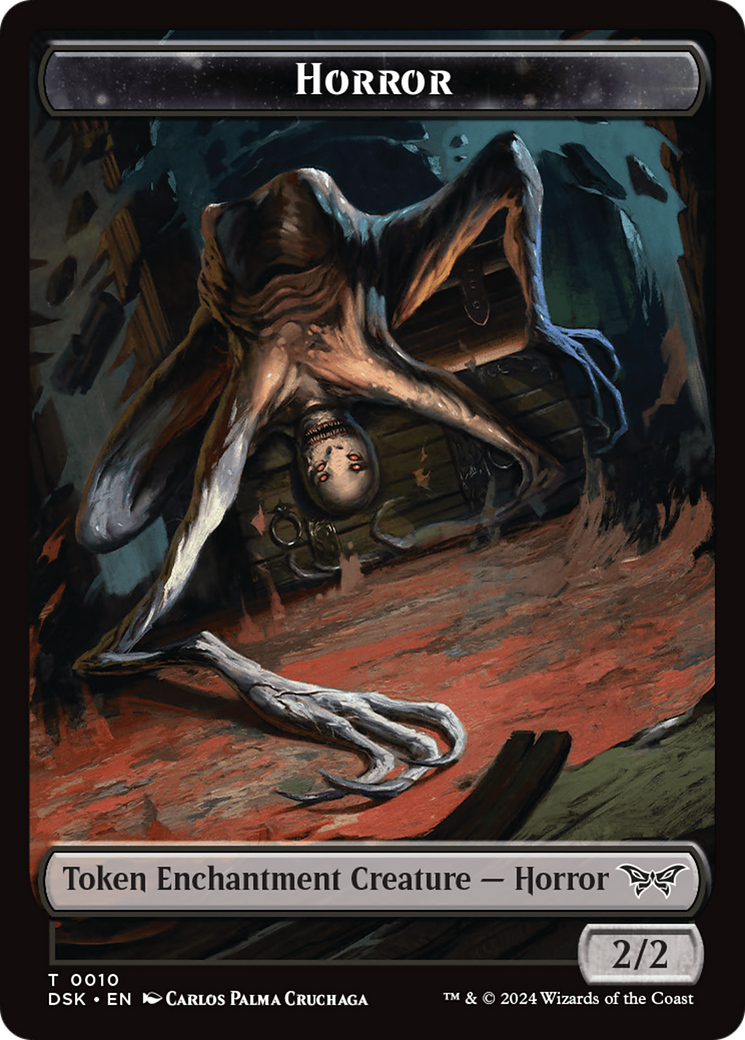 mtg duskmourn poster cards Horror // Copy Double-Sided Token [Duskmourn: House of Horror Tokens]