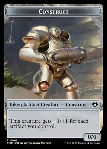 The Monarch // Construct (0041) Double-Sided Token [Commander Masters Tokens]