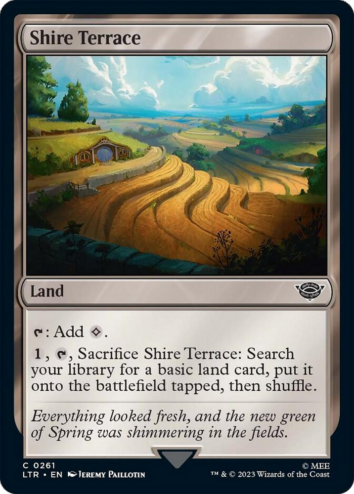 lord of the rings mtg land cards Shire Terrace [The Lord of the Rings: Tales of Middle-Earth]