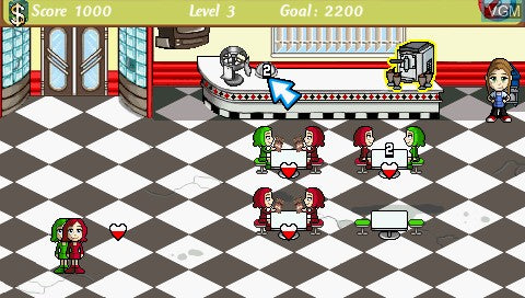 Diner Dash: Sizzle and Serve - PSP