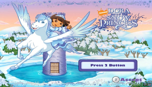 Dora The Explorer Saves The Snow Princess - Wii Original