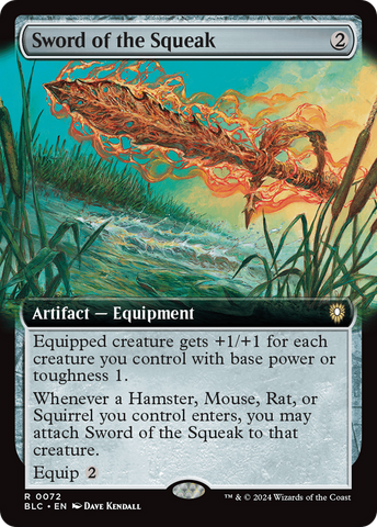 Sword of the Squeak (Extended Art) [Bloomburrow Commander]