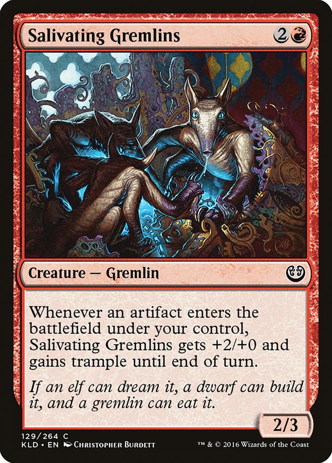 mtg gremlin cards Salivating Gremlins [Kaladesh]