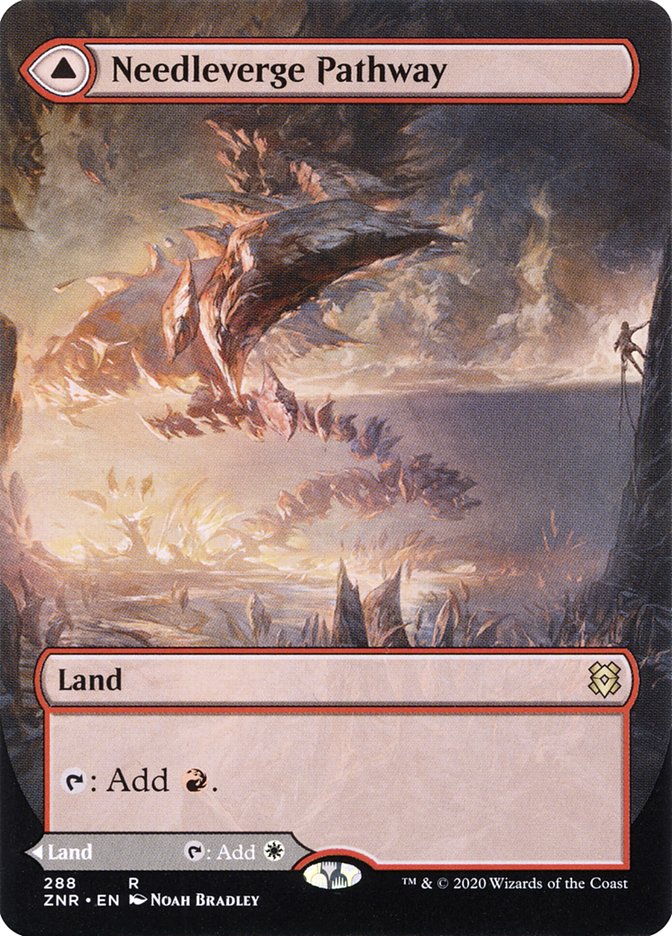 Needleverge Pathway // Pillarverge Pathway (Borderless Alternate Art)