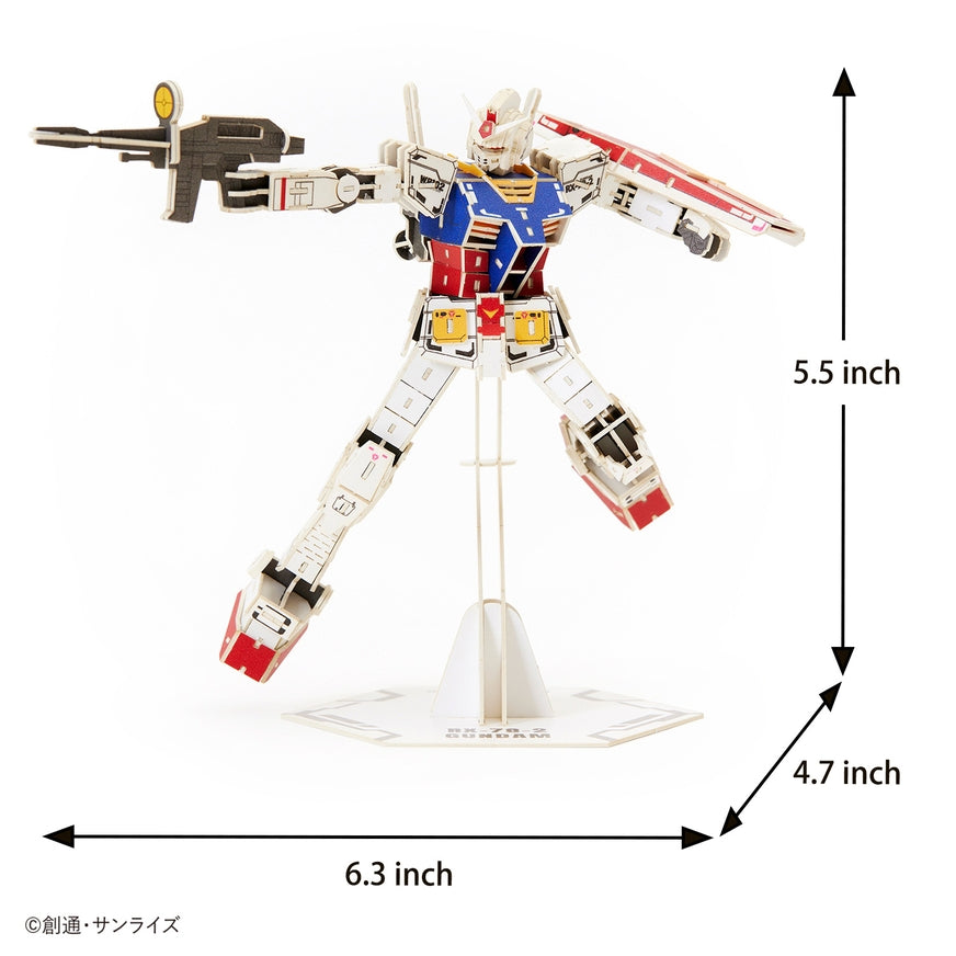 Wa-Gu-Mi RX-78-2 - Mobile Suit Gundam - Wooden 3D Puzzle Kit