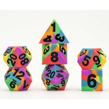 7 Dice Set - Rainbow Flag - FanRoll