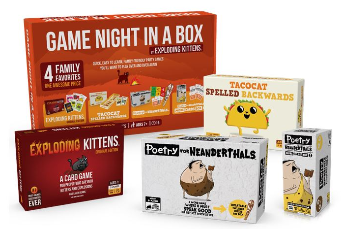 Game Night In A Box - By Exploding Kittens