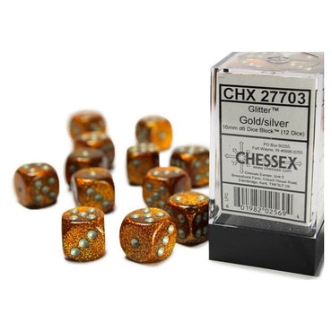 Chessex Dice Set - 12 Dice - 16mm