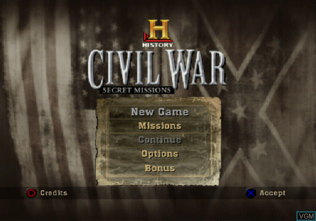 History Channel Civil War Secret Missions - PS2