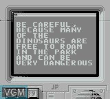 Jurassic Park Part 2: The Chaos Continues - Gameboy