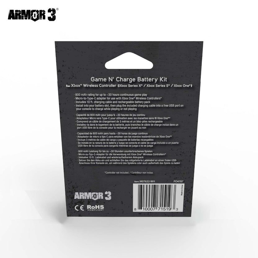 XBox Series / XBox One - Game N' Charge Battery Kit