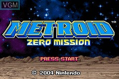 Metroid: Zero Mission - GBA